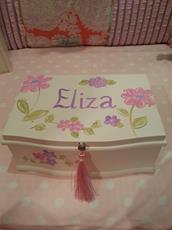 Classic Rectangular Jewelry Box - bright floral