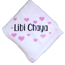 Baby Personalized Blanket Pink