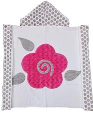 Hot Pink Mod Rose Toddler Towel