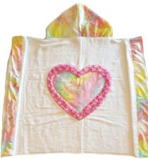 Heart Tie Dye Toddler Towel