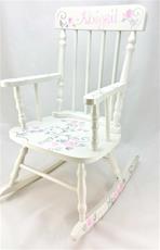 Damask and Roses Personalized Rocking Chair