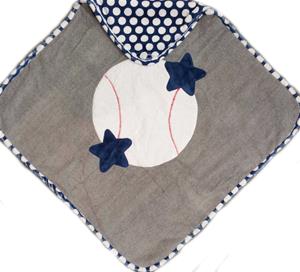 Baseball Infant Hooded Towel