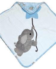 Blue Up and Away Infant Hooded Towel