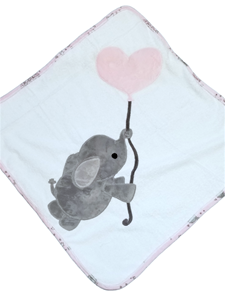 Pink Up and Away Infant Hooded Towel