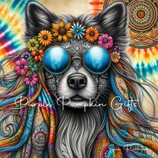 Canvas Print Hippie Dog 3