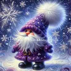 Canvas Print Gnome Purple