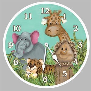 Zoo Animals Wall Clock