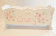 Doll Cradle - Damask and Roses