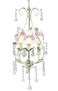 3 Arm Pear Chandelier with Shades