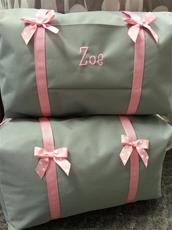 Pink and Gray Duffles in 3 sizes!