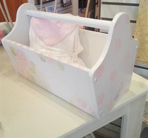 Hand Painted Caddy - Custom Pink Roses