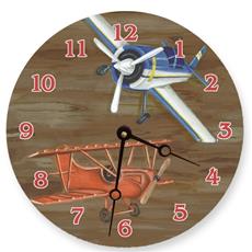 Airplane Painted Clock
