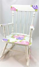 Mod Roses Personalized Rocking Chair