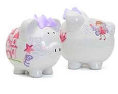 Fairy Castle Personalized Piggy Bank