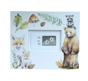 4x6 Woodland Watercolor Picture Frame