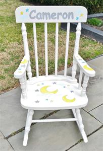 Moon and Stars Personalized Rocking Chair