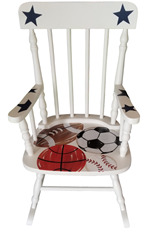 Custom Sports Personalized Rocking Chair