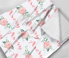 Baby Print Blanket Roses