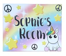 Room Sign - Unicorn