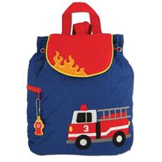 Quilted Backpack - Fire Engine