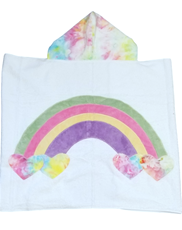 Rainbow Toddler Hooded Towel