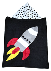 Rocket Toddler Hooded Towel