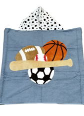 Sports Toddler Hooded Towel